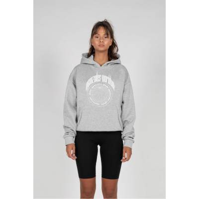 Mister Tee Овърсайз тениска Ladies Worldwide x Heavy Oversized Hoody grey XSUB-MJG11717-00111 - Черен, размер