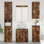 vidaXL Банен стенен шкаф TULUM Опушен дъб 37 x 24, 5 x 86 см (880336)