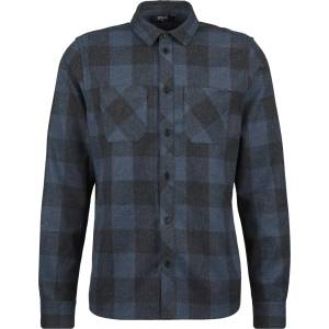 Stoic Мъжка риза с копчета Stoic MMXX. Storuman Hemp Flannel Shirt - Black / Smoke - размер XXL (033-2413-0115)