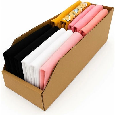 KARTON PAK Úložné boxy na oblečení, organizéry do skříně EKO KARTON 15 x 54 cm