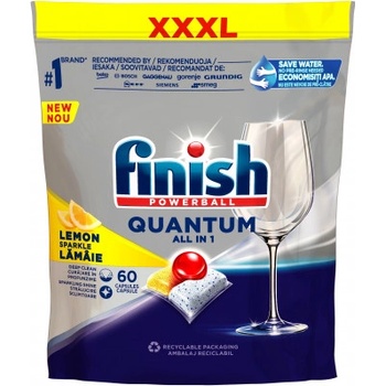 Finish Quantum All in 1 Lemon Sparkle tablety do myčky 60 ks