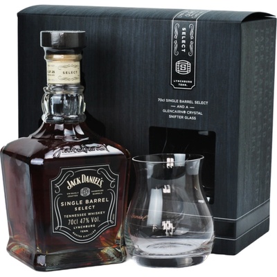 Jack Daniel's Single Barrel Select 47% 0,7 l (dárkové balen 1 sklenice)