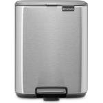 Brabantia Кош за боклук Brabantia Bo Pedal 1010142, 7 л, Плавно затваряне, Гумирана основа, Устойчив на пръстови отпечатъци, Инокс (1010142)
