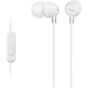 Sony MDR-EX15AP with microphone white (MDREX15APW.CE7) Слушалки