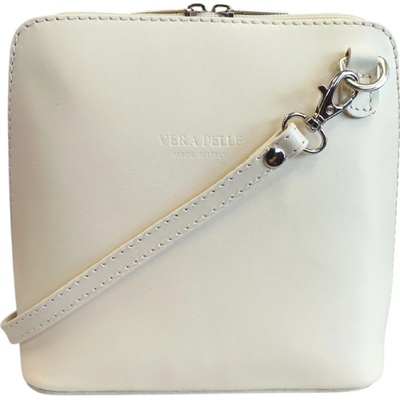 Vera Pelle kožená malá crossbody světle 8751 světle béžová