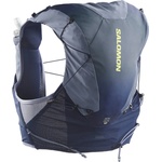 Salomon Раница за трейл бягане Salomon ADV Skin 12 Gradient Trail running backpack - Maritime Blue / Grisaille / Sunny Lime (502-9535-0212)