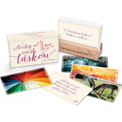 Nechaj sa viesť láskou s dreveným stojančekom - Sri Chinmoy