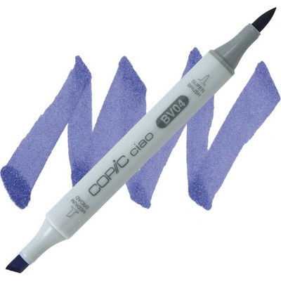 Lihová fixa COPIC Ciao oboustranná Brush & Chisel, Blue berry (BV04)