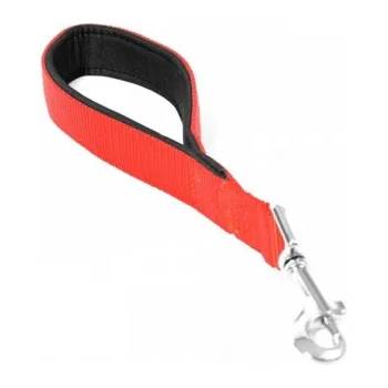 Image 1 of Duvoplus Nylon къс повод за кучета - червен, дължина 30 см, ширина 25 мм, Белгия - 0111000029