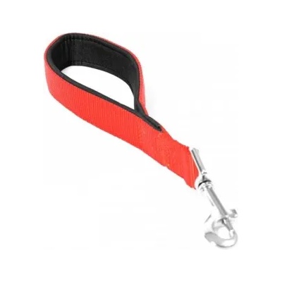 Duvoplus Nylon къс повод за кучета - червен, дължина 30 см, ширина 25 мм, Белгия - 0111000029