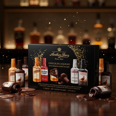 Anthon Berg Čokoládové likérové lahvičky 62 g – Zboží Mobilmania