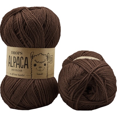 Drops Alpaca UNI 9042 kaštanová