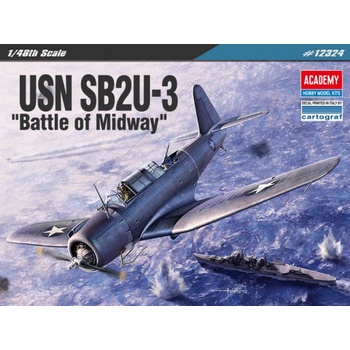 Academy Model Kit letadlo 12324 SB2U-3 Battle of Midway 36-12324 1:48