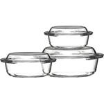 Premier Housewares Стъклени съдове за печене 3 бр. 21x24 cm Ovenlove - Premier Housewares (0104113)
