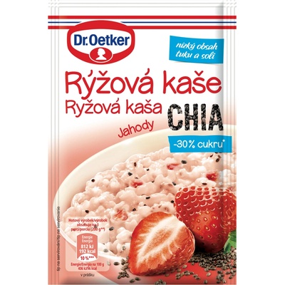 Dr.Oetker Ryžová kaša jahody chia 50 g
