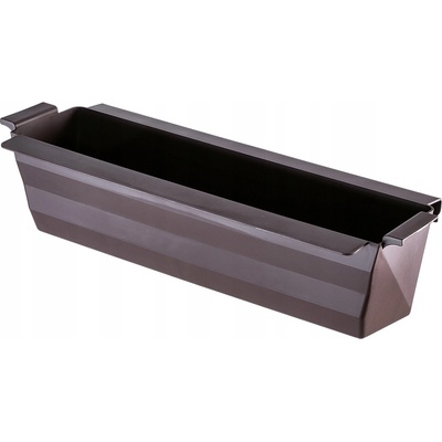 Kadax Květináč plast hnědý 40,5 x 15 x 9,5 cm