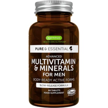 Igennus Pure & Essential Advanced Multivitamin & Minerals за мъже - 60 таблетки