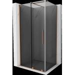 Mexen Velar плъзгаща се душ кабина 110 x 70 см, графит, четкана мед - 871-110-070-41-65 (871-110-070-41-65)