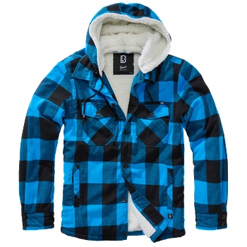 Image 1 of Brandit Мъжко яке в десен на синьо каре Brandit Lumber BW-3172-183 - Син, размер XXL