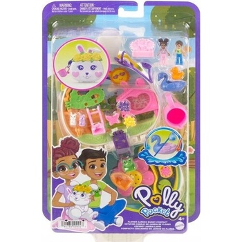 Mattel Polly Pocket mini Pocketová kabelka zajíček v zahradě