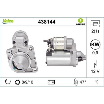 Štartér VALEO 438144