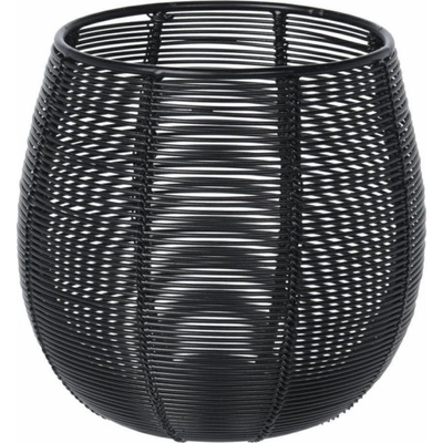 Home Styling Collection Kovový svícen na čajovou svíčku, černý