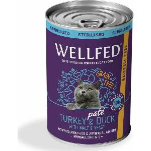 PETINTEREST Hairball Care Sterilised Turkey & Duck (12 months - 7 years) консерва за котки против космени топки 400gr