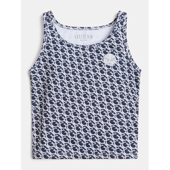 Image 1 of GUESS Потник в тъмно синьо покрит с надписи за момиче Guess