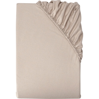 Livarno Napínací prostěradlo z jemného flanelu béžové 140-160x200