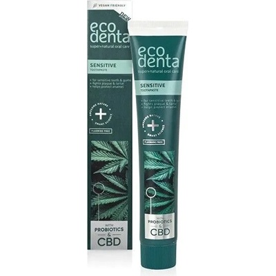 Ecodenta pro citlivé zuby s CBD a probiotiky 75 ml