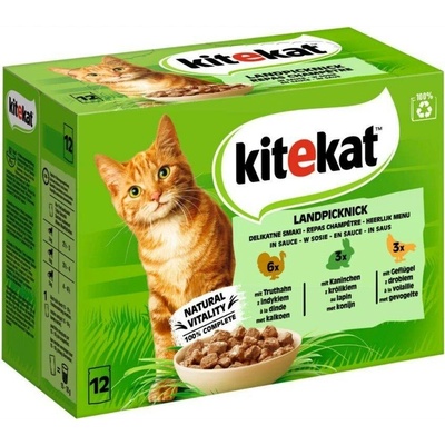 Kitekat Landpicknick králík drůbež krůta 12 x 85 g