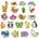 Viga Toys Дървени магнитни фигурки, Viga - Животни (58923)