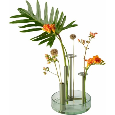 Fritz Hansen Váza IKERU 24 cm, zelená, sklo