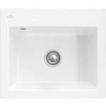 Villeroy & Boch Subway 60 - Керамична мивка 60x51 см, CeramicPlus, алпийско бяло 330901R1 (330901R1) Мивка за вграждане