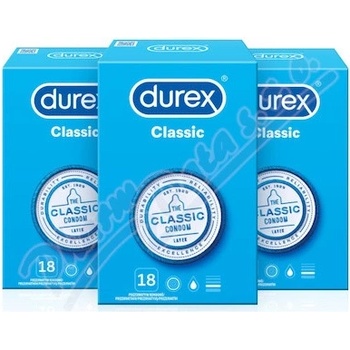 Durex Feel Thin Classic balíček 2+1 54 ks