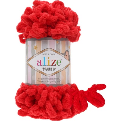 Alize Puffy 100g Farba: červená 56