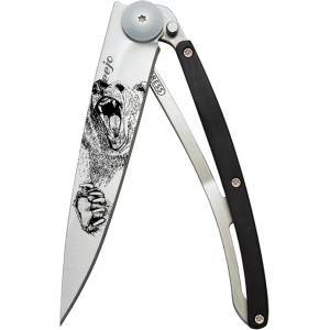 DEEJO 1cb040 tattoo / Ултралеко джобно ножче с дръжка от абаносово дърво (1cb040)