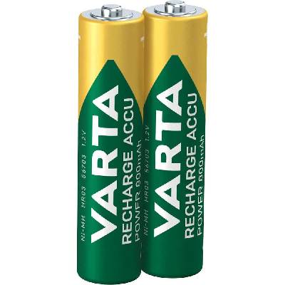 1x2 800mAh AAA Rechargeable Battery - Green (Green)