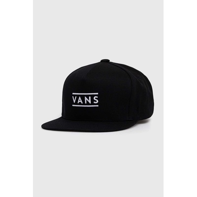 Vans Памучна шапка с козирка Vans в черно с апликация VN000HSFBLK1 (VN000HSFBLK1)