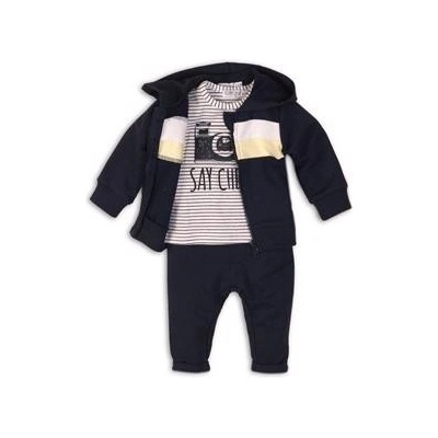 DIRKJE Set 3-dielny C-SO SUNNY SAY CHEESE Navy-White