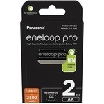 Panasonic Акумулаторна батерия, молив AA, 2x2500 mAh Ni-MH, PANASONIC "Eneloop Pro" BK3HCDE-2BE-N (BK3HCDE-2BE-N)