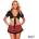 Adalet Carly Top & Skirt Uniform Cosplay Black-Red S/M