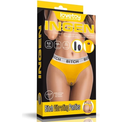 Вибриращи гащички с дистанционно, размер XS/S - Bitch Vibrating Panties (LVTOY00565)