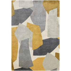 Asiatic Carpets Ръчно изработен килим от рециклирани влакна в цвят жълта охра и сиво 200x290 cm Romy - Asiatic Carpets (ROMY2002900010)