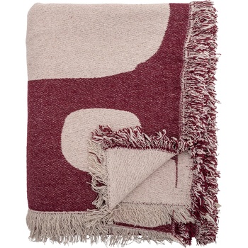 Bloomingville Olica Наметка, 160 x 130 см, розово-червена (82062793)