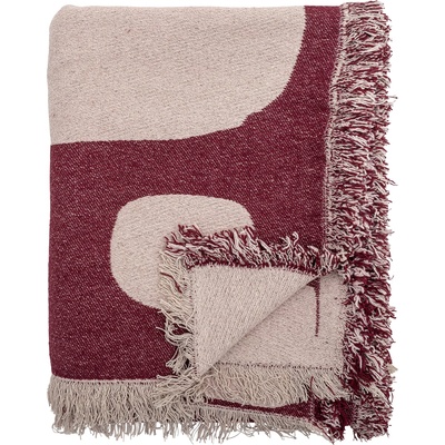 Bloomingville Olica Наметка, 160 x 130 см, розово-червена (82062793)