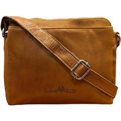 Green Wood dámská crossbody kabelka kožená koňaková 448857 n/camel Nepoli LUH 2