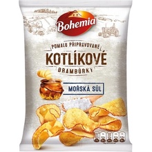 Bohemia Kotlíkové brambůrky mořská sůl 120 g