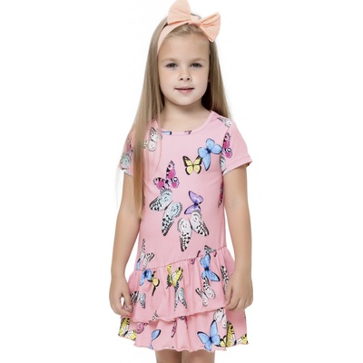 Winkiki dievčenské šaty WKG 91352 svetlo ružová
