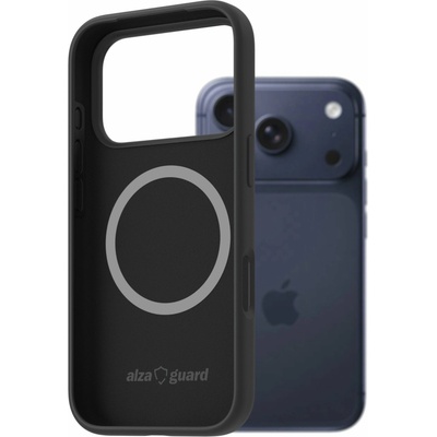 AlzaGuard Silicone Case Compatible with Magsafe pro iPhone 17 Pro černý AGD-PCMS478B